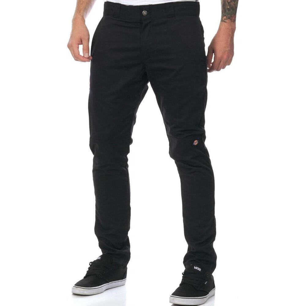 Men's Skinny Straight Double Knee Work Pants